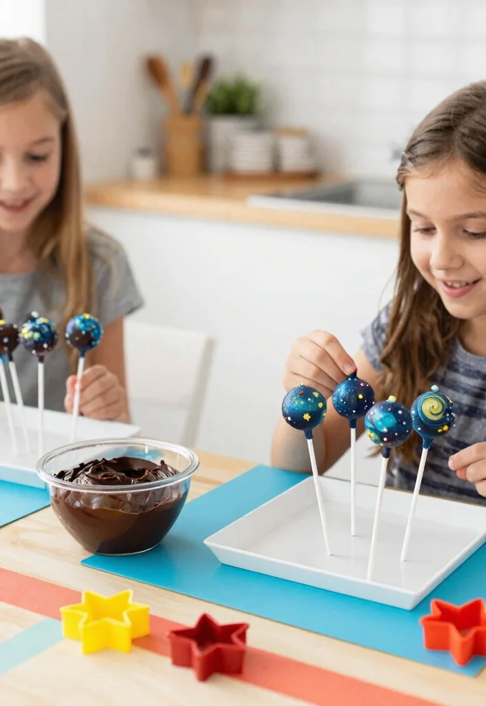 12 Galaxy Cake Pops That Hold Their Shape Without Cracking - 6. Starry Night Galaxy Cake Pops 1