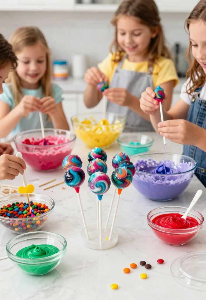 12 Galaxy Cake Pops That Hold Their Shape Without Cracking - 7. Galaxy Marble Cake Pops 1