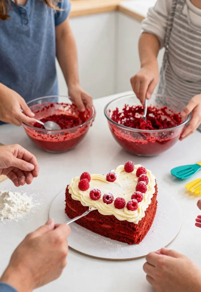 12 Heart Shape Cake Designs That Don't Crack at the Point - 1. Classic Red Velvet Heart Cake 1