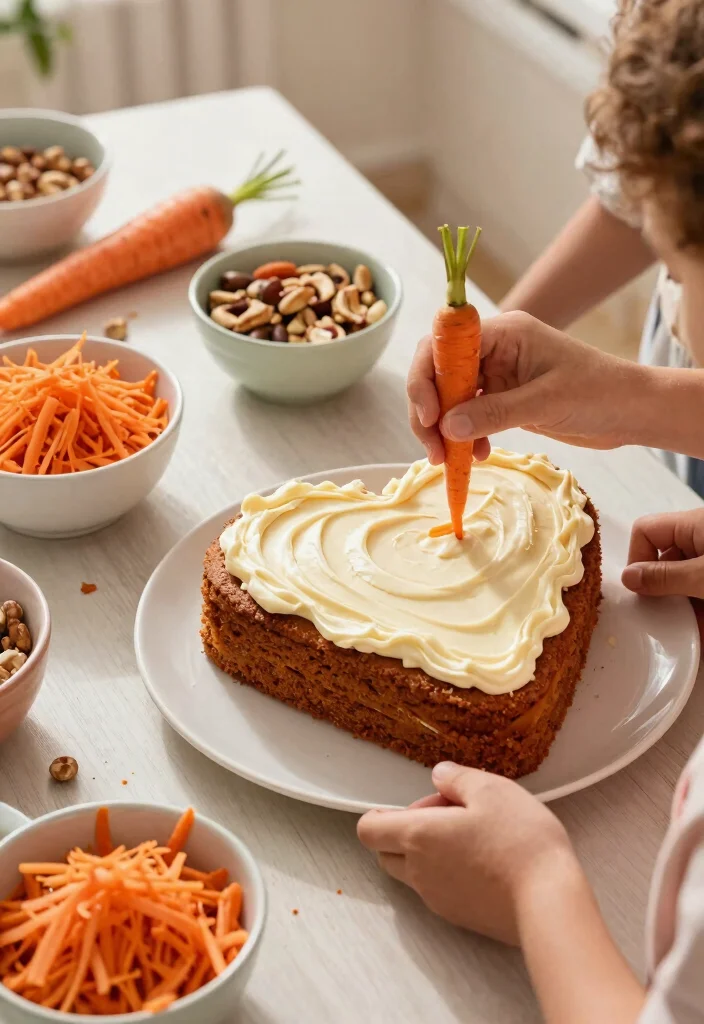 12 Heart Shape Cake Designs That Don't Crack at the Point - 11. Carrot Cake Heart Design 1
