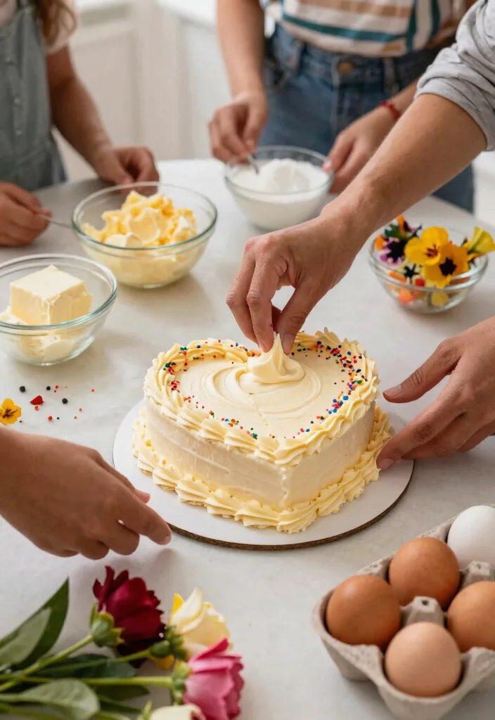12 Heart Shape Cake Designs That Don't Crack at the Point - 4. Vanilla Buttercream Heart Cake 1