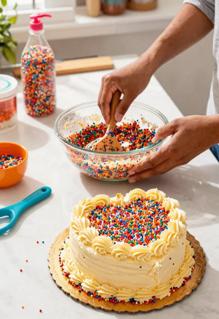 12 Heart Shape Cake Designs That Don't Crack at the Point - 5. Funfetti Heart Cake 1
