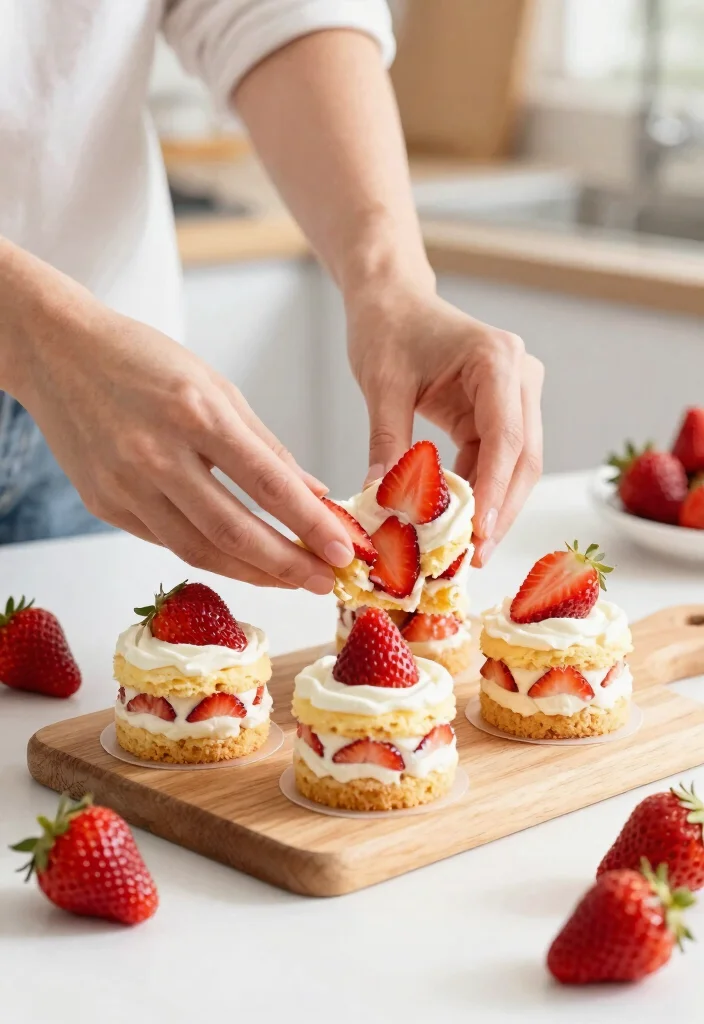 12 Mini Cake for Husband Birthday Ideas That Fit in a Lunch Bag - 9. Strawberry Shortcake Mini Cakes 1