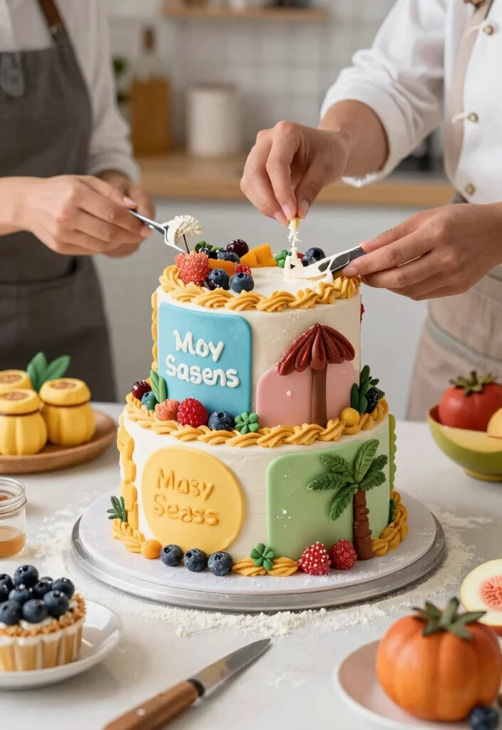 12 Tangled Birthday Cake Ideas With Braids That Stay Twisted - 10. Seasonal Celebration Cake 1