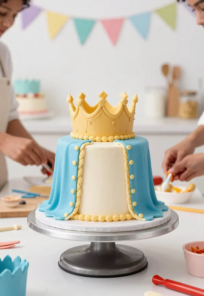 12 Tangled Birthday Cake Ideas With Braids That Stay Twisted - 12. Fairytale Prince Cake 1