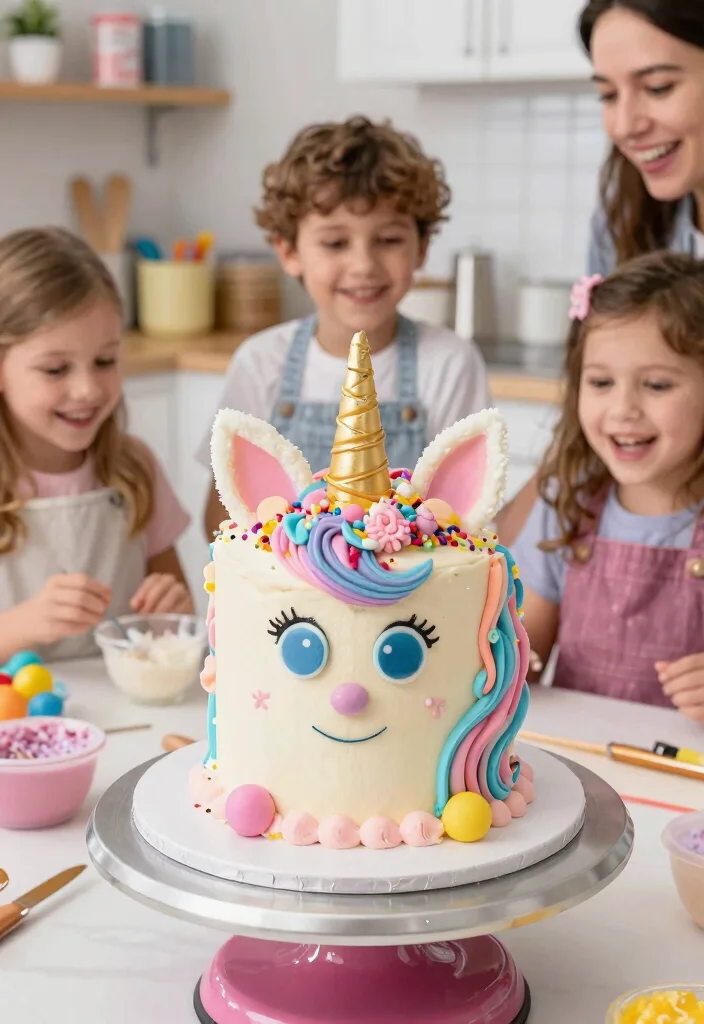 12 Trolls Cake Ideas for Beginners That Don't Need Airbrushing - 10. Unicorn Troll Mashup Cake 1