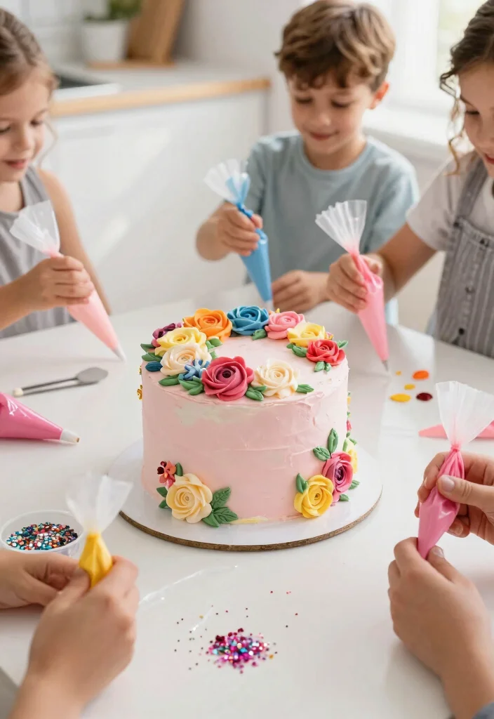 12 Trolls Cake Ideas for Beginners That Don't Need Airbrushing - 2. Poppy's Floral Fantasy Cake 1