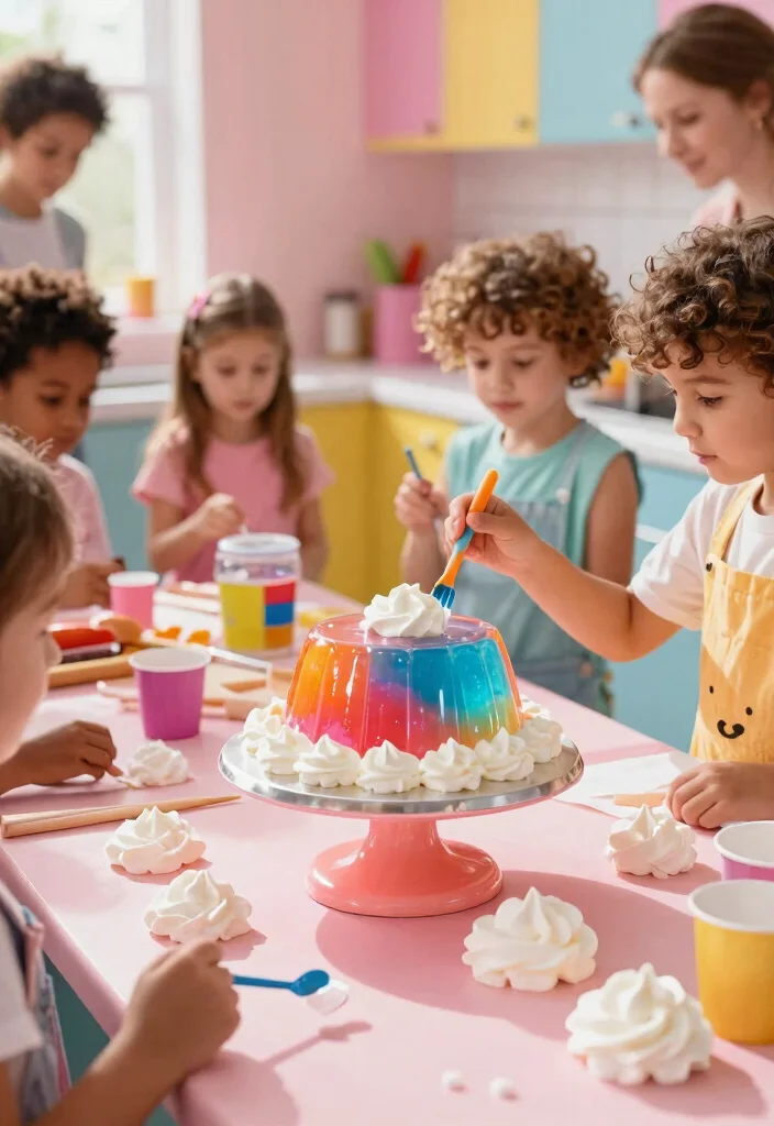 12 Trolls Cake Ideas for Beginners That Don't Need Airbrushing - 4. Glittery Gelatin Troll Cake 1