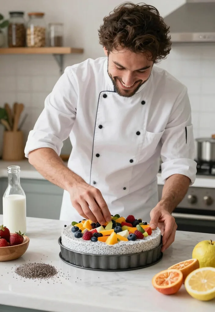 14 50th Birthday Cake for Men Ideas That Skip the Fondant - 10. Chia Seed Pudding Cake 1