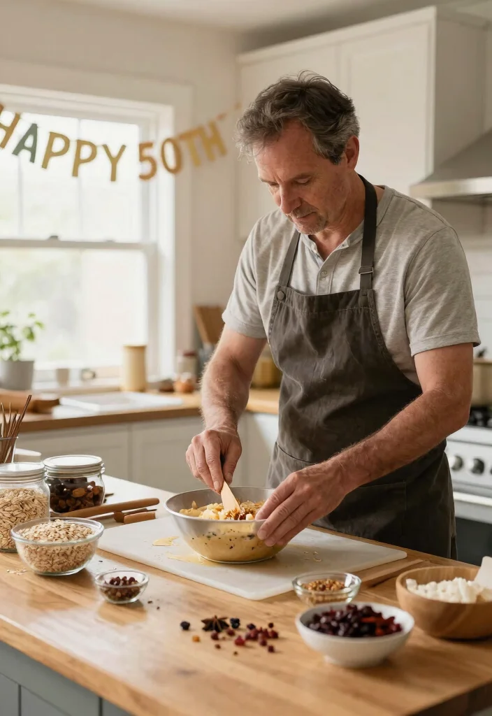 14 50th Birthday Cake for Men Ideas That Skip the Fondant - 6. Oatmeal Cookie Cake 1