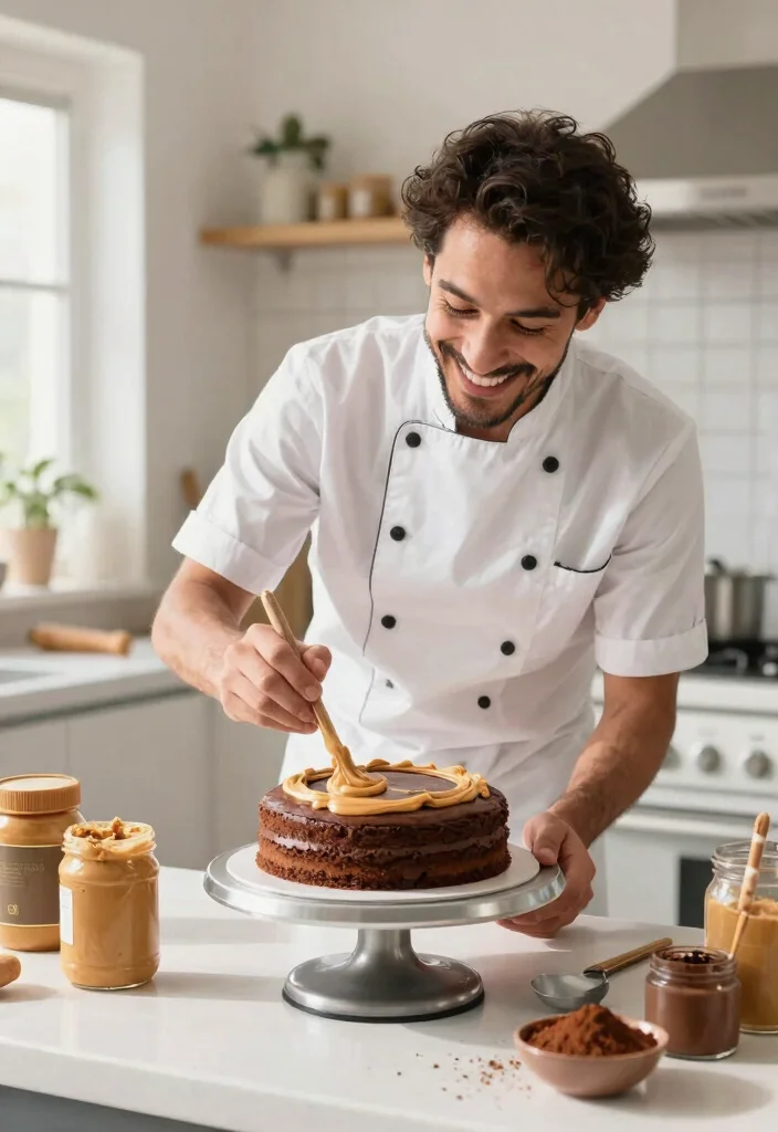 14 50th Birthday Cake for Men Ideas That Skip the Fondant - 8. Peanut Butter Chocolate Cake 1