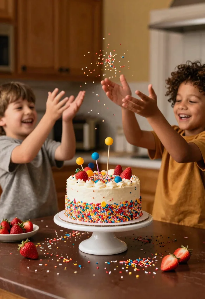 14 Cake Ideas for Brother That Don't Need Piping Skills - 1. Funfetti Explosion Cake 1