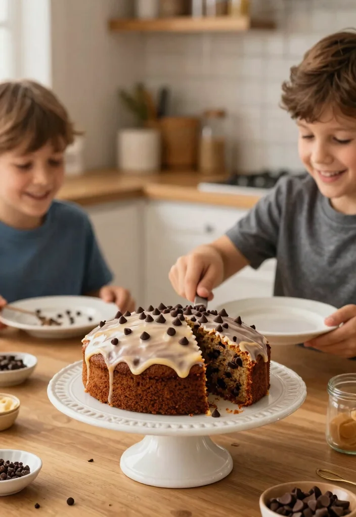 14 Cake Ideas for Brother That Don't Need Piping Skills - 13. Chocolate Chip Muffin Cake 1
