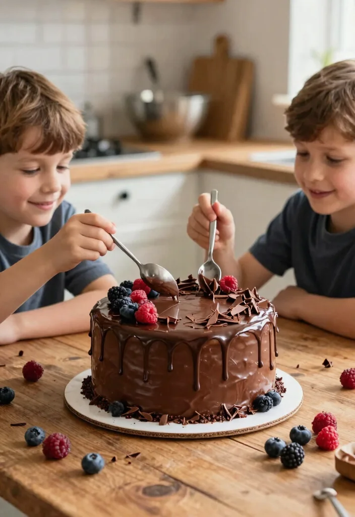 14 Cake Ideas for Brother That Don't Need Piping Skills - 2. Chocolate Ganache Delight 1