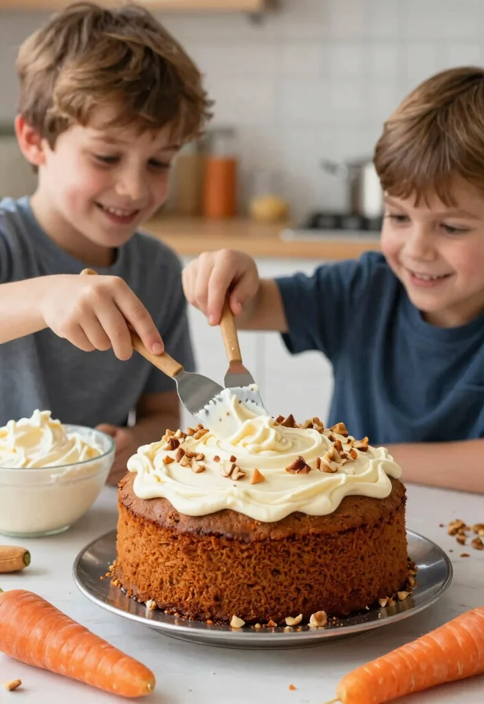 14 Cake Ideas for Brother That Don't Need Piping Skills - 6. Carrot Cake with Cream Cheese Frosting 1