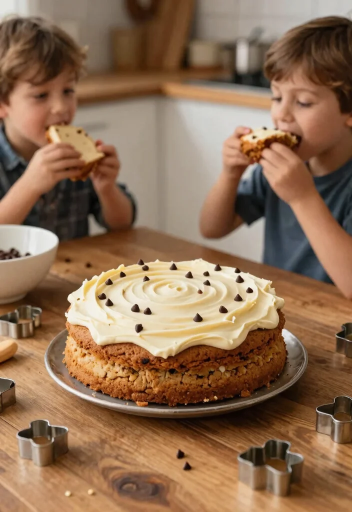 14 Cake Ideas for Brother That Don't Need Piping Skills - 8. Cookie Cake 1