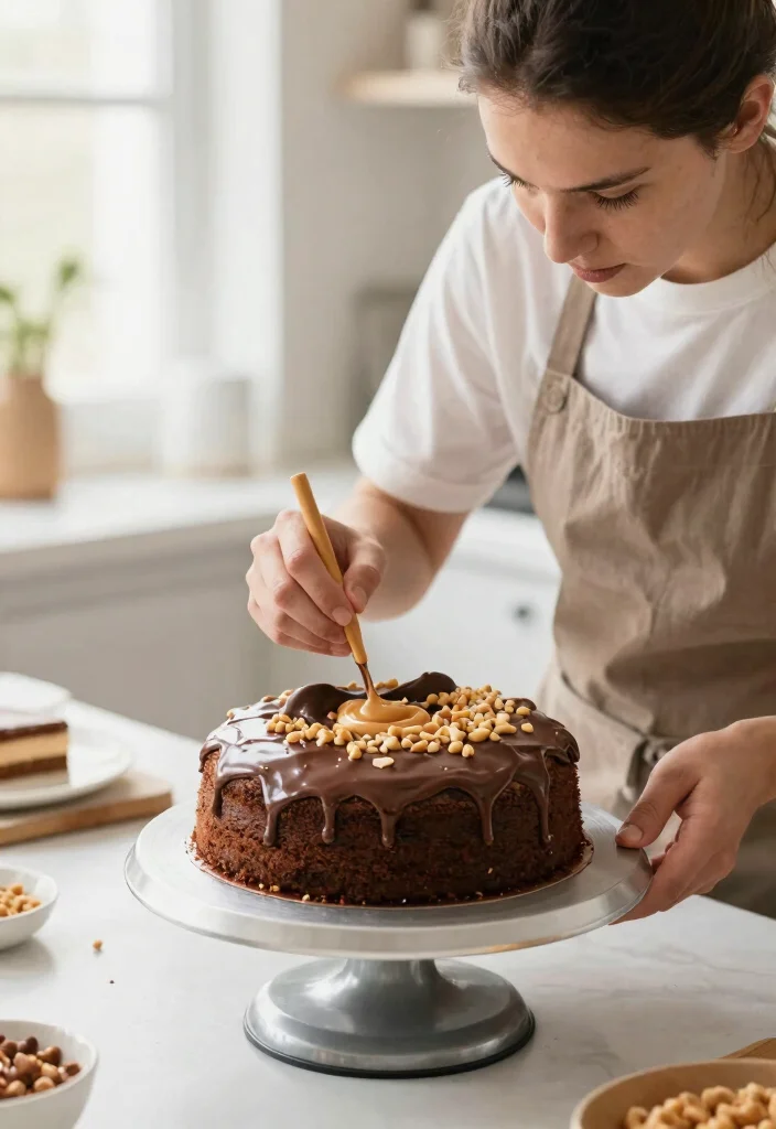 14 Cloud Cake Ideas That Hold Shape Without Buttercream Melting - 11. Peanut Butter Chocolate Cloud Cake 1