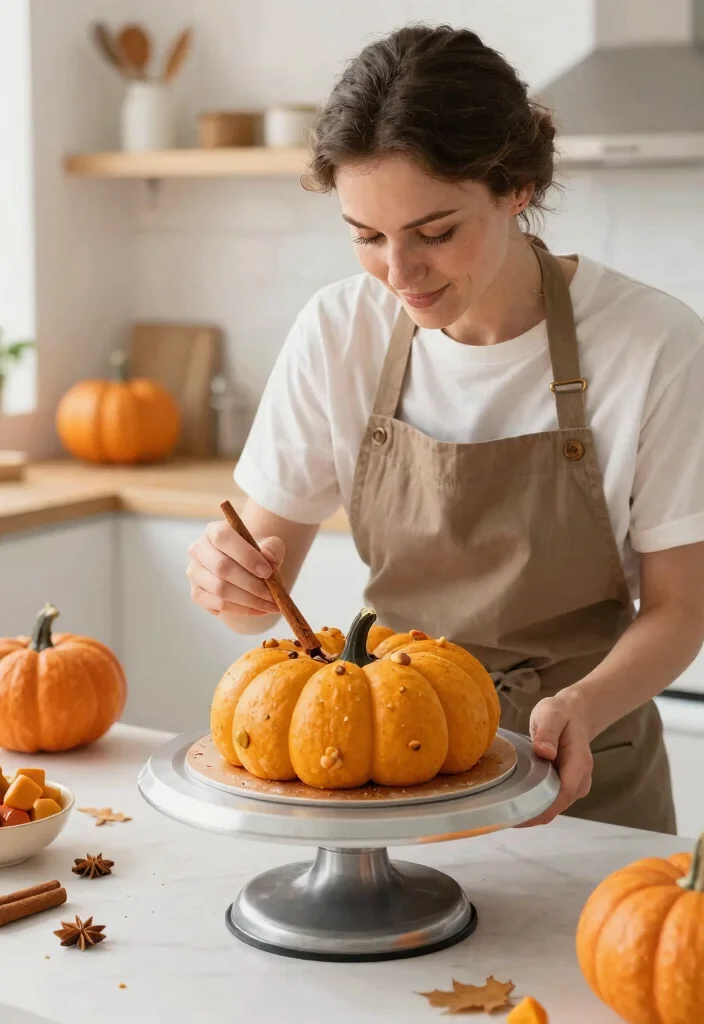 14 Cloud Cake Ideas That Hold Shape Without Buttercream Melting - 14. Pumpkin Spice Cloud Cake 1