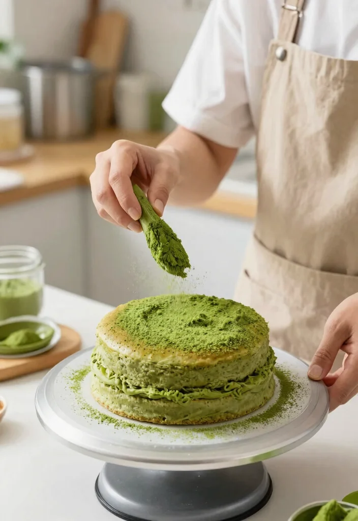 14 Cloud Cake Ideas That Hold Shape Without Buttercream Melting - 7. Matcha Green Tea Cloud Cake 1