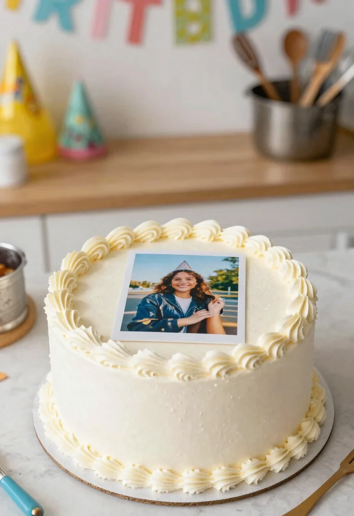 14 Husband Birthday Cake Ideas That Look Harder Than They Are - 13. Personalized Photo Cake 1