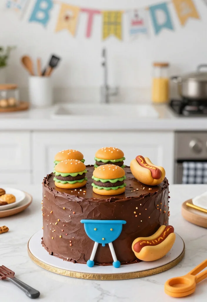 14 Husband Birthday Cake Ideas That Look Harder Than They Are - 3. BBQ Lover's Cake 1