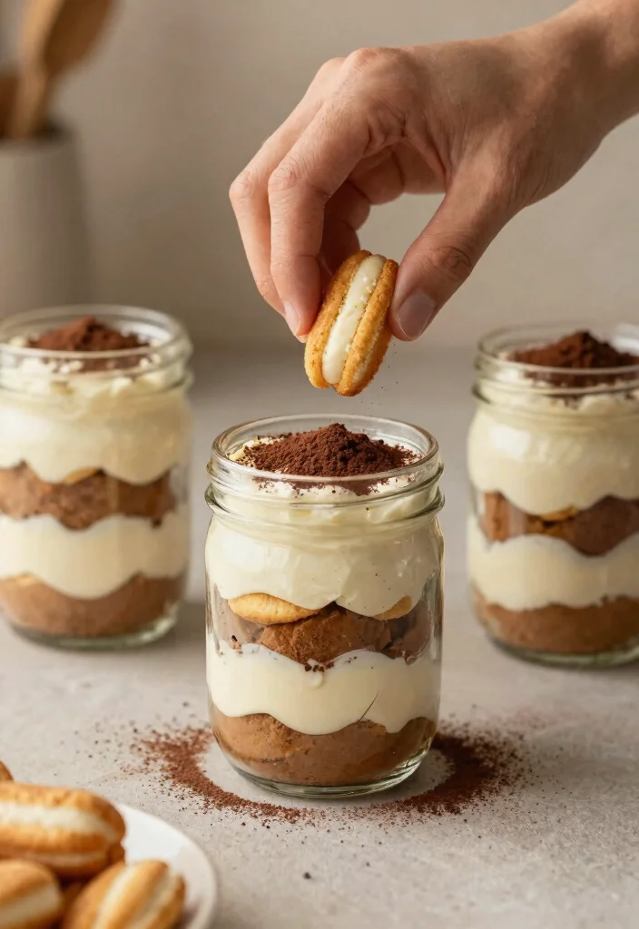 14 Jar Cake Ideas That Layer Without Tipping During Transport - 9. Tiramisu in a Jar 1