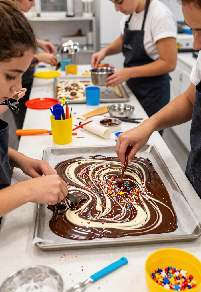 14 Space Cake Ideas With Details That Don't Slide Off - 11. Milky Way Chocolate Bark 1