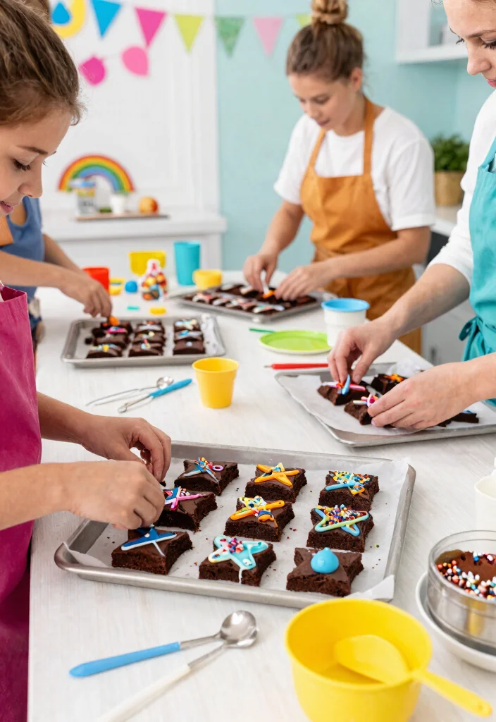14 Space Cake Ideas With Details That Don't Slide Off - 13. Space Adventure Brownies 1