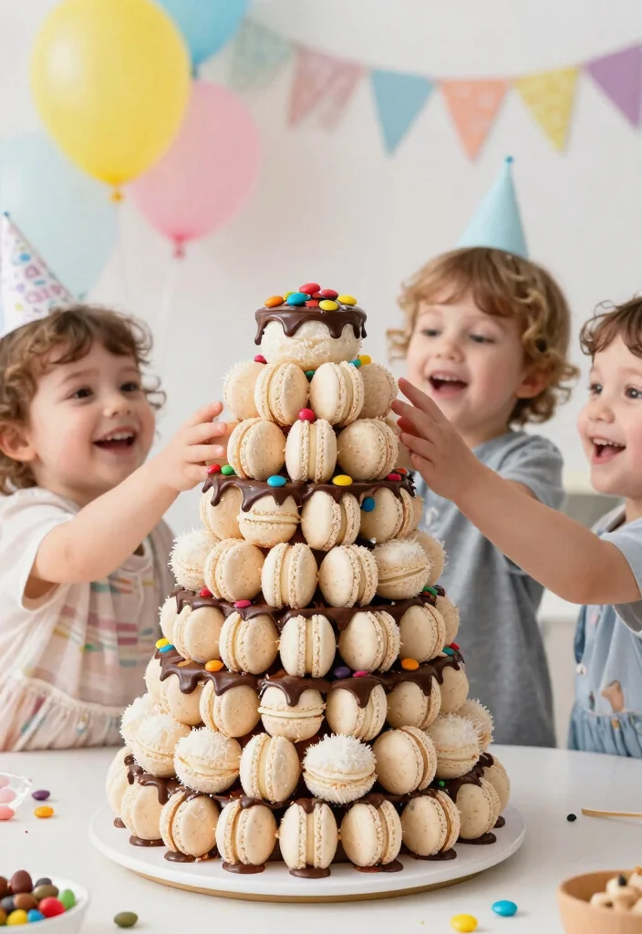 15 Birthday Cake for 2 Year Boy Ideas He Can Eat With His Hands - 11. Coconut Macaroon Cake 1