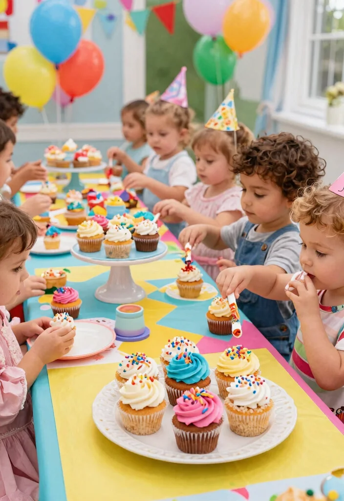 15 Birthday Cake for 2 Year Boy Ideas He Can Eat With His Hands - 4. Rice Cake Birthday Cupcakes 1