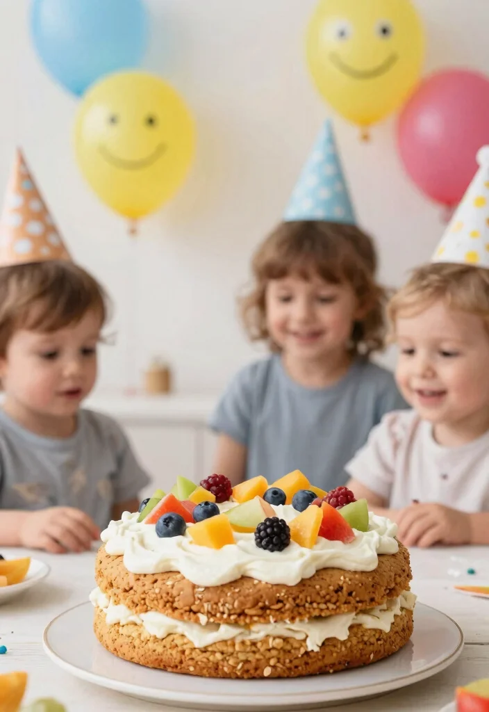 15 Birthday Cake for 2 Year Boy Ideas He Can Eat With His Hands - 5. Oatmeal Cookie Cake 1
