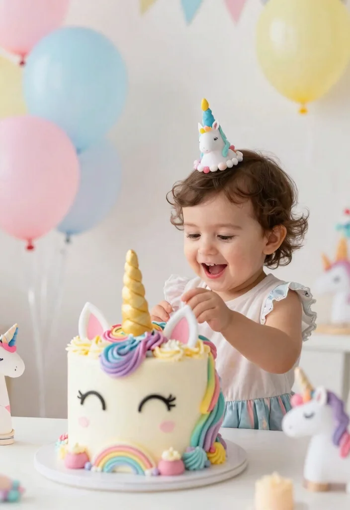 15 Cake Smash Cakes That Survive Being Grabbed and Squeezed - 11. Magical Unicorn Cake 1