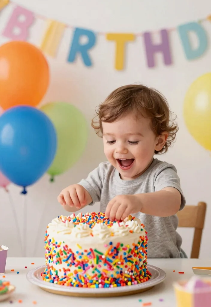 15 Cake Smash Cakes That Survive Being Grabbed and Squeezed - 12. Classic Funfetti Cake 1