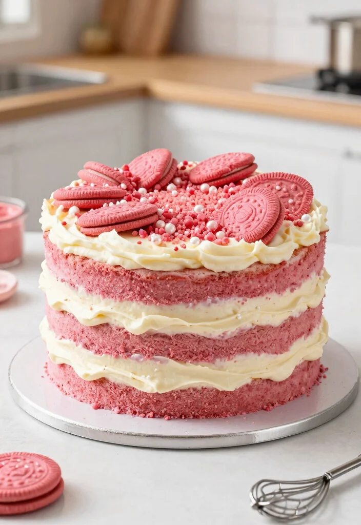 15 Pink Birthday Cake Ideas That Stay True Color Without Bleeding Into White Layers - 7. Classic Pink Velvet 1