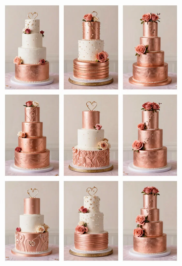15 Rose Gold Wedding Cake Ideas With Metallic Finish Without Airbrushing - Conclusion 1