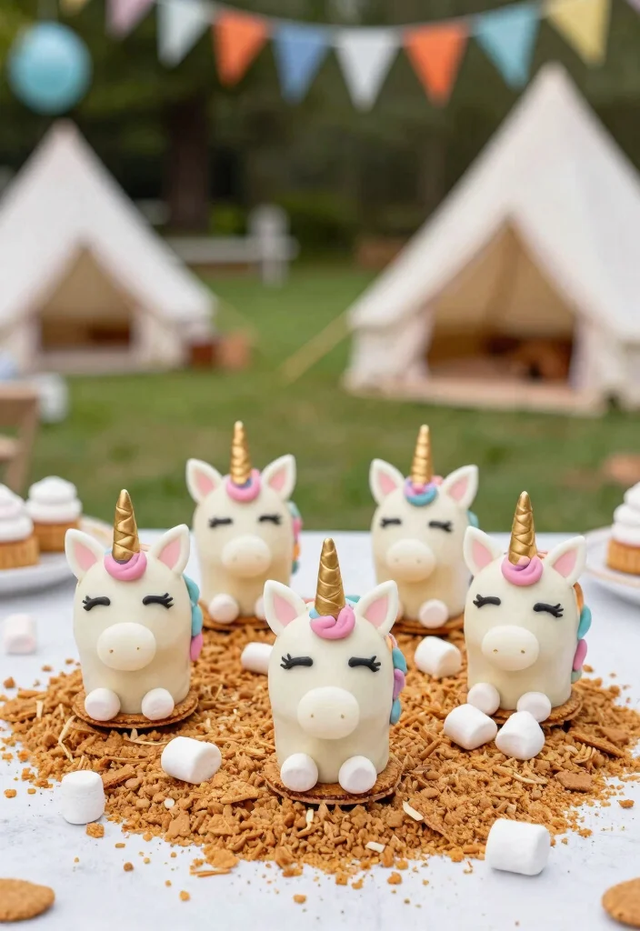 15 Unicorn Cake Pops That Stay on the Stick Until Eaten - 10. S’mores Unicorn Cake Pops 1