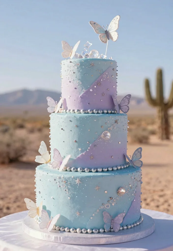15 Vegas Wedding Cake Ideas That Survive Desert Heat - 10. Whimsical Fairy Tale 1