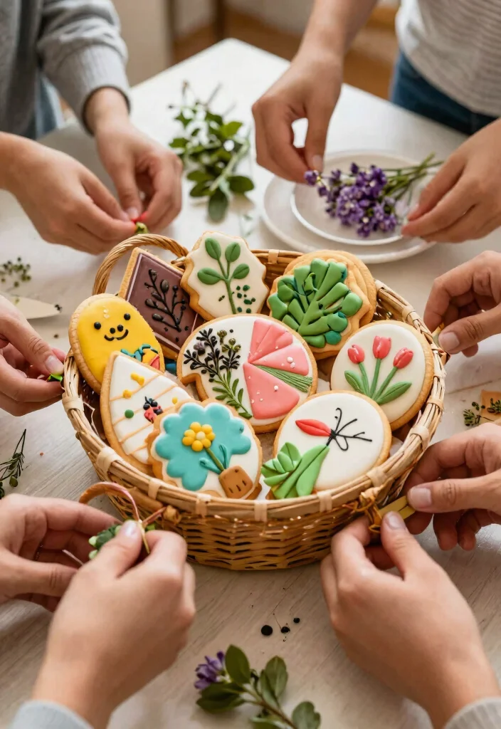 18 Cookie Cake Gift Packaging Ideas That Keep Decorated Cookies From Breaking - 12. Cookie Gift Baskets 1