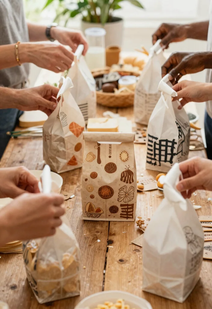 18 Cookie Cake Gift Packaging Ideas That Keep Decorated Cookies From Breaking - 13. Cookie Bags with Handles 1
