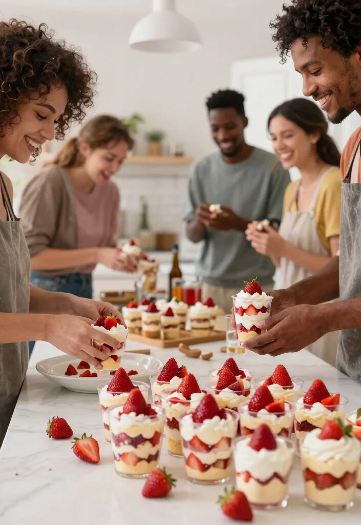 18 Easy Birthday Cake Ideas for Beginners With No Special Tools - 10. Strawberry Shortcake Cups 1