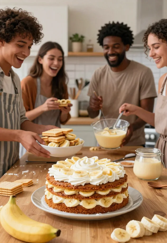 18 Easy Birthday Cake Ideas for Beginners With No Special Tools - 12. Banana Pudding Cake 1