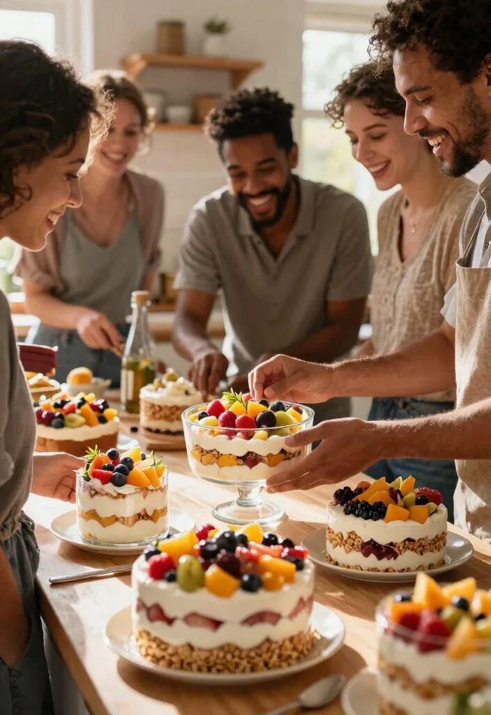 18 Easy Birthday Cake Ideas for Beginners With No Special Tools - 2. Layered Fruit Parfait Cake 1