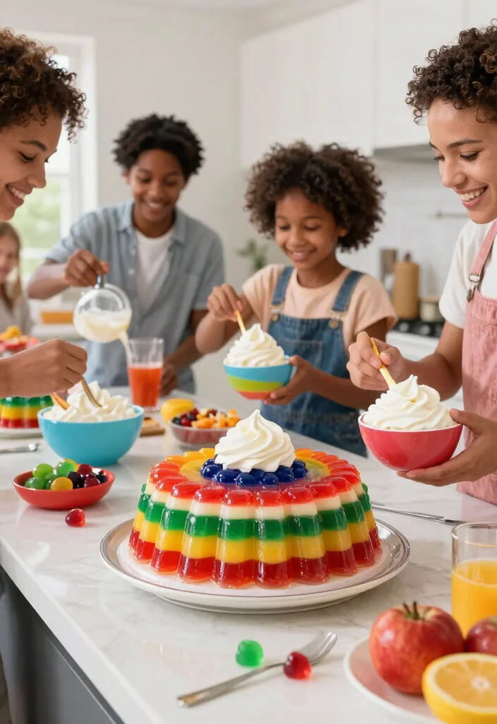 18 Easy Birthday Cake Ideas for Beginners With No Special Tools - 4. Rainbow Jello Cake 1