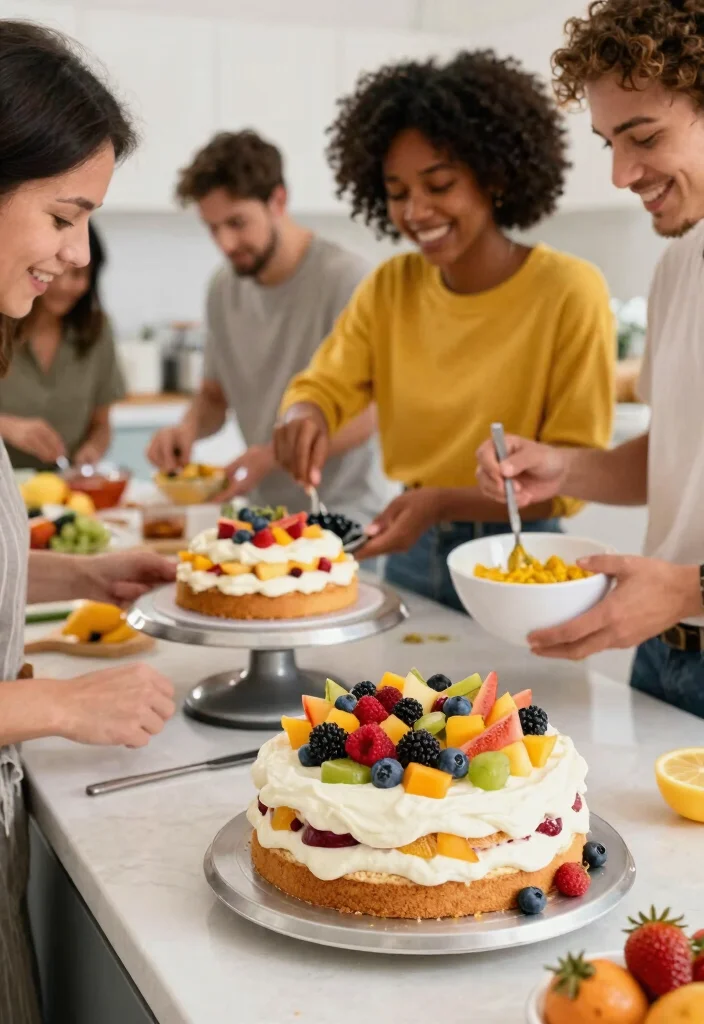 18 Easy Birthday Cake Ideas for Beginners With No Special Tools - 7. Fruit and Yogurt Cake 1