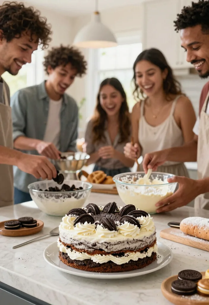 18 Easy Birthday Cake Ideas for Beginners With No Special Tools - 8. No-Bake Oreo Cake 1