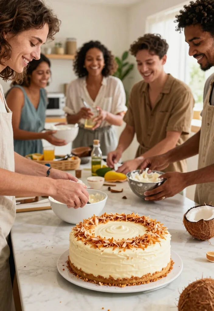 18 Easy Birthday Cake Ideas for Beginners With No Special Tools - 9. Coconut Cream Cake 1