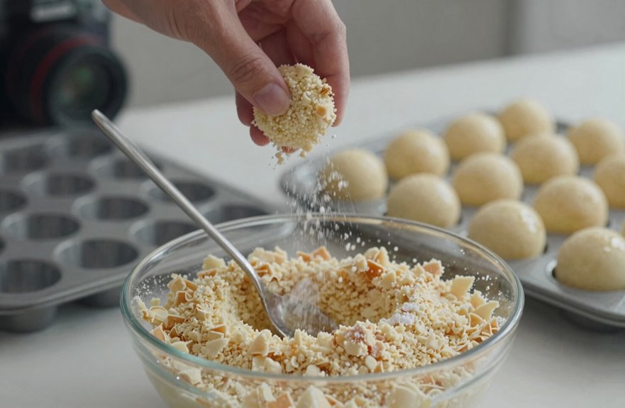 crumble cake into crumbs