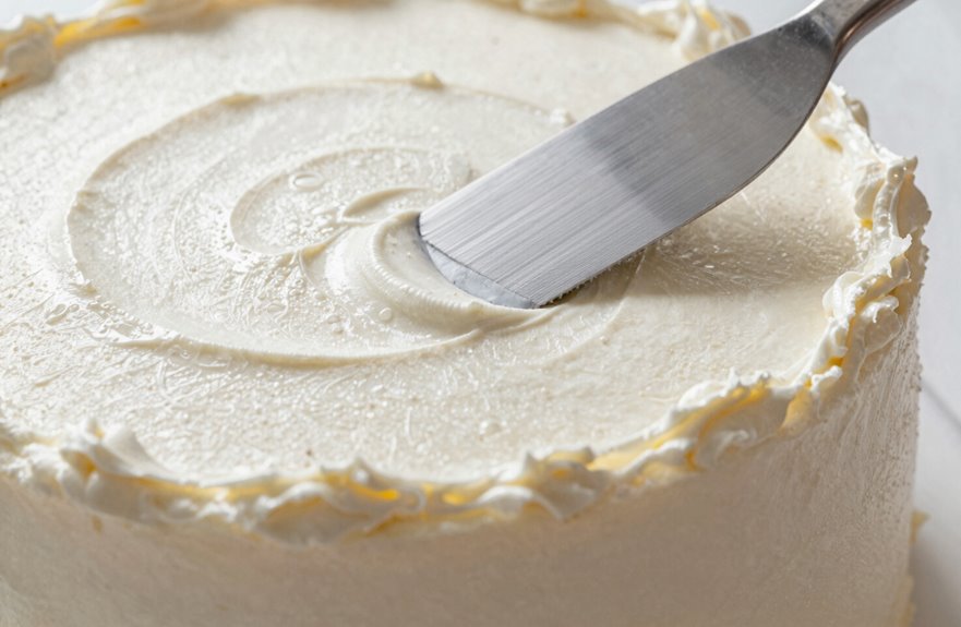 How to Put Frosting on a Cake for Smooth Results 4 frost level chill scrape