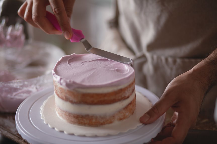 frosting technique for smooth cake