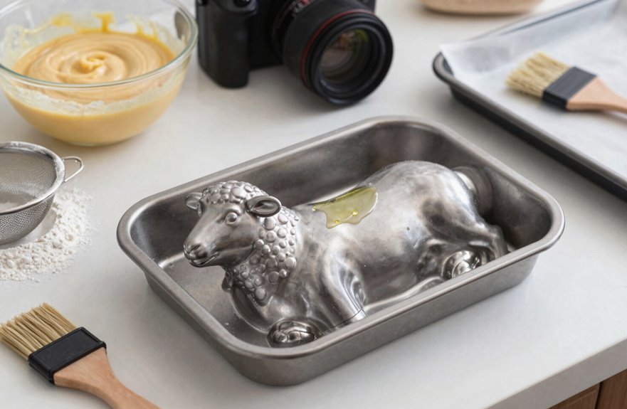 lamb cake pan prep tips